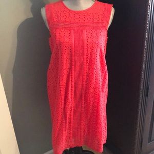 Hot pink sleeveless dress